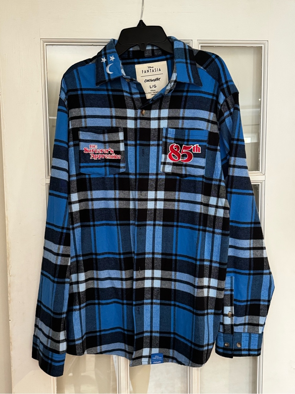 Cakeworthy x Disney Fantasia Blue Plaid Button-Up Shirt - 85th Anniversary